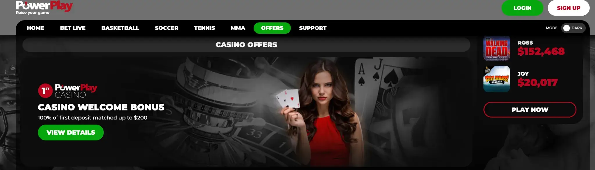 PowerPlay Casino Welcome Bonus