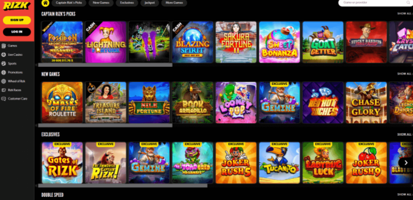 Slot Games Rizk casino