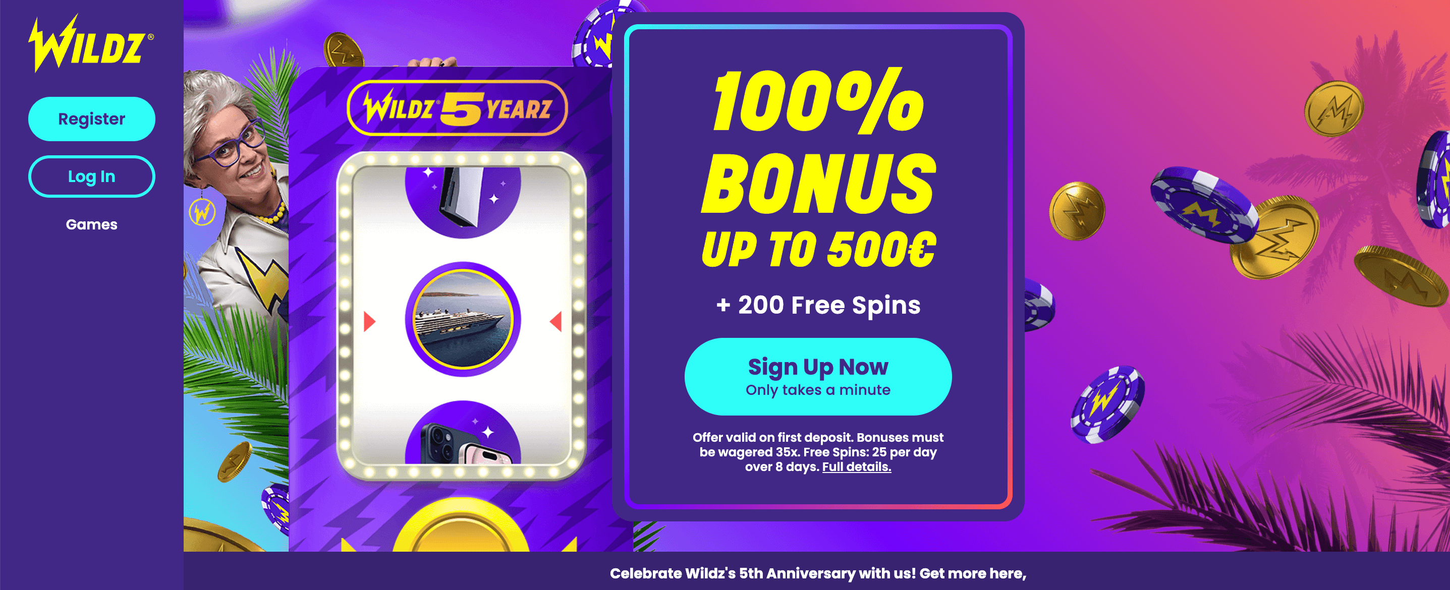 Wildz Casino Bonuses