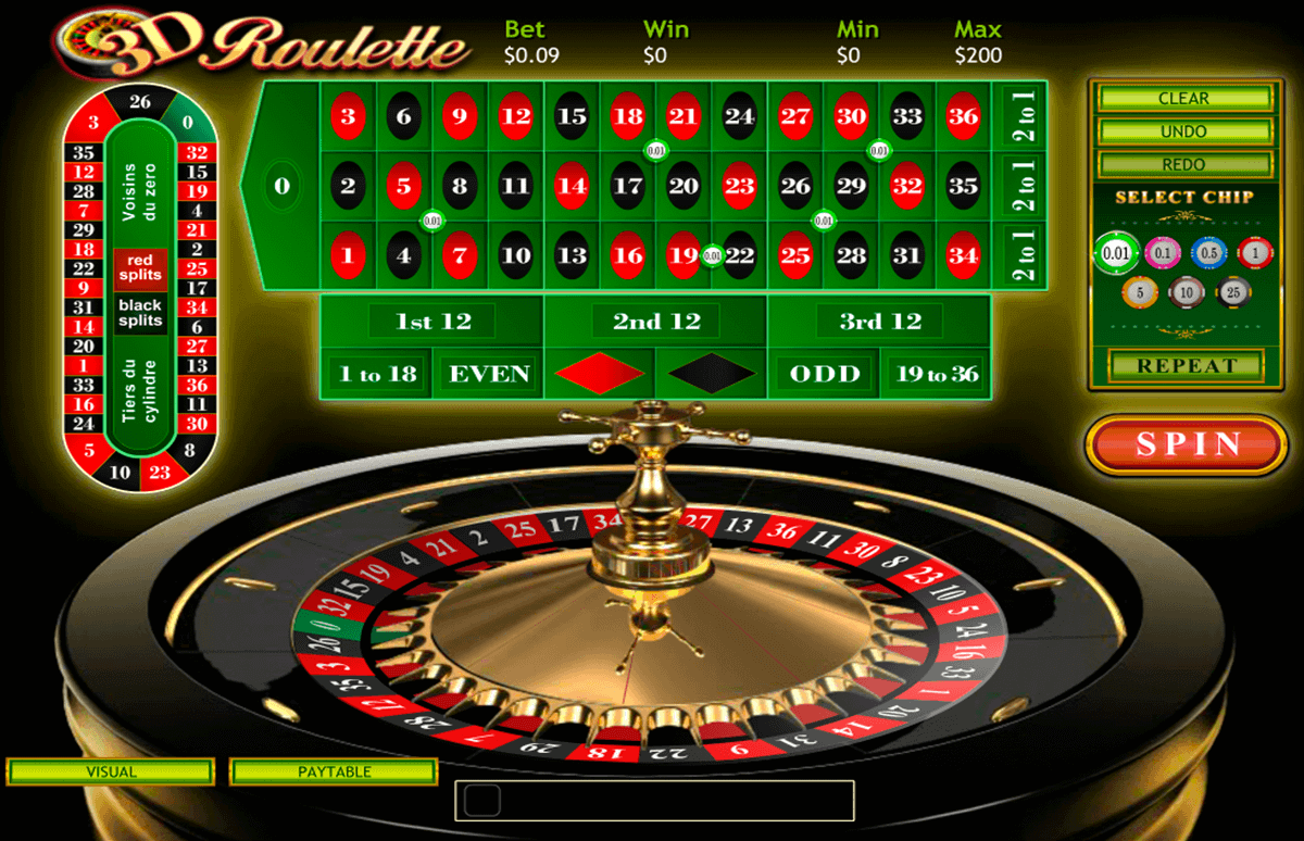 3d roulette playtech 