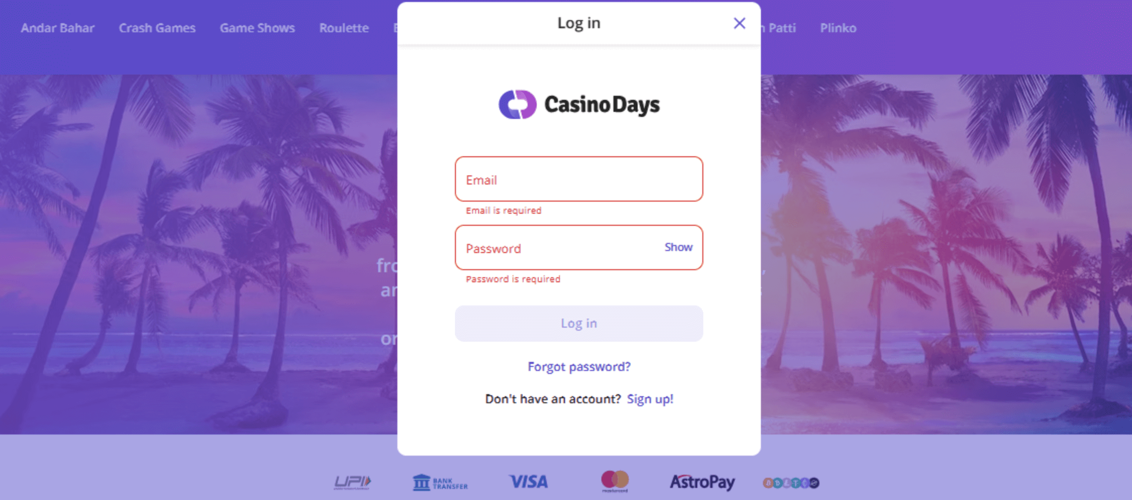 Casino Days Login