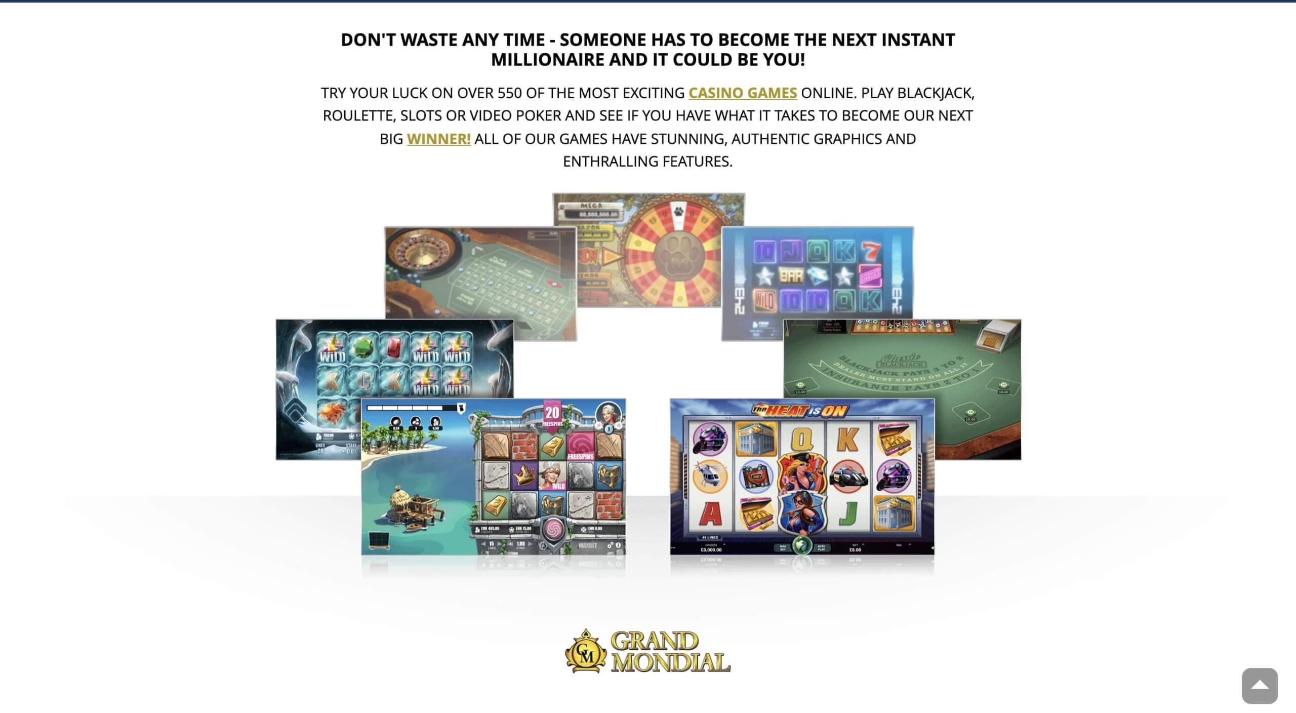 Grand Mondial Casino Canada games