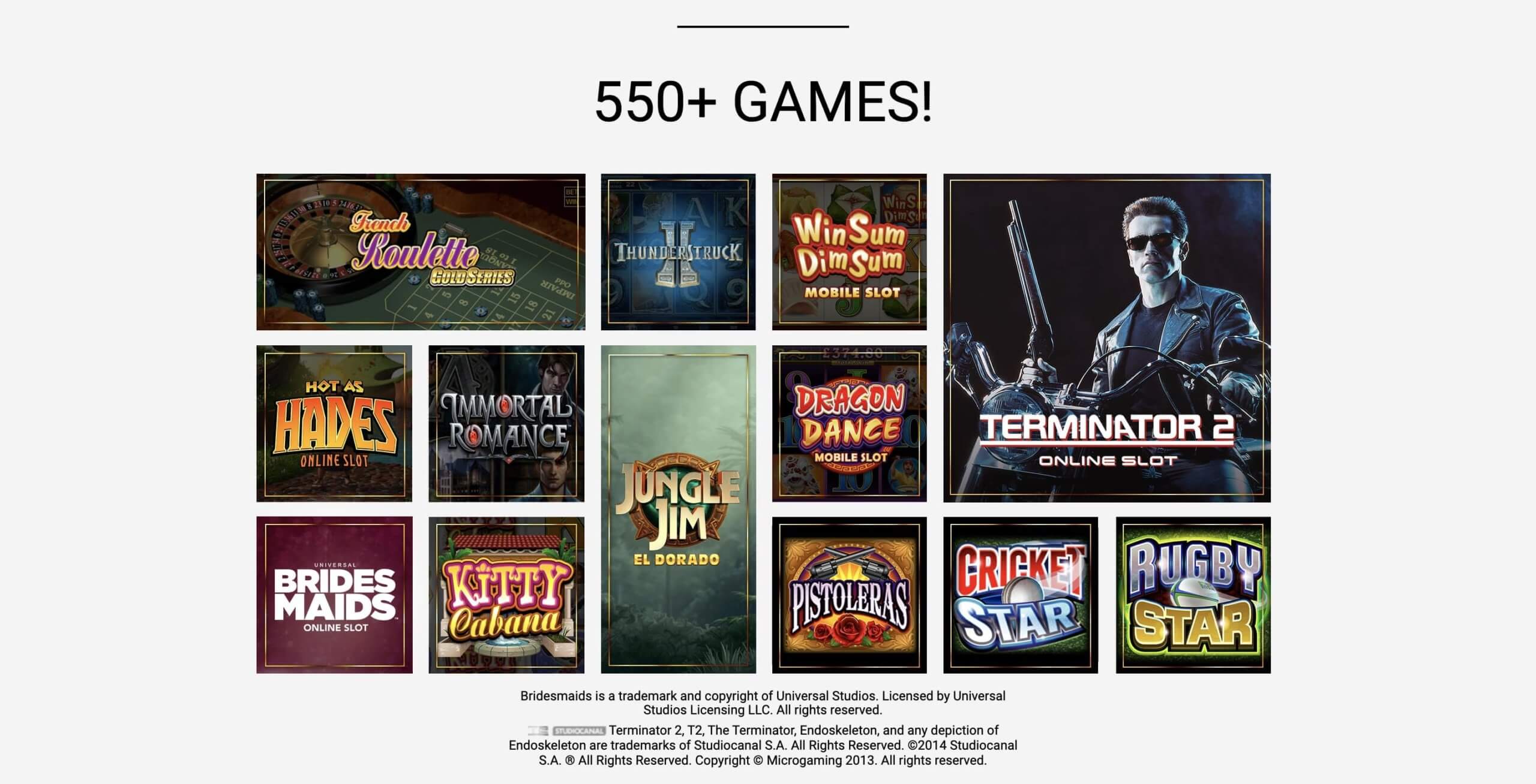 Luxury Casino casino games