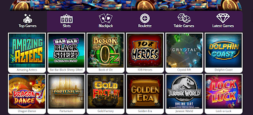 Variety of Games at Mummys Gold Casino