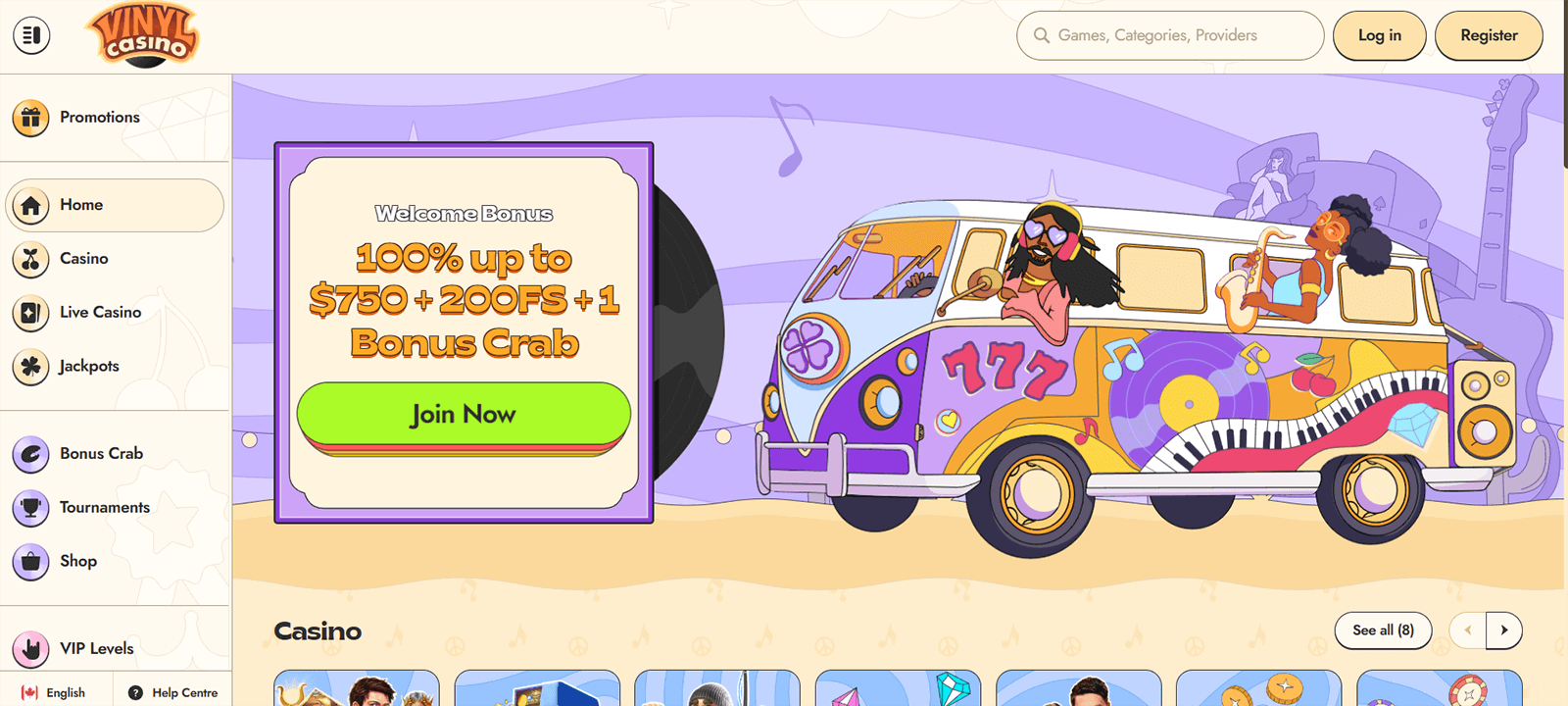 Vinyl Casino Homepage Canada