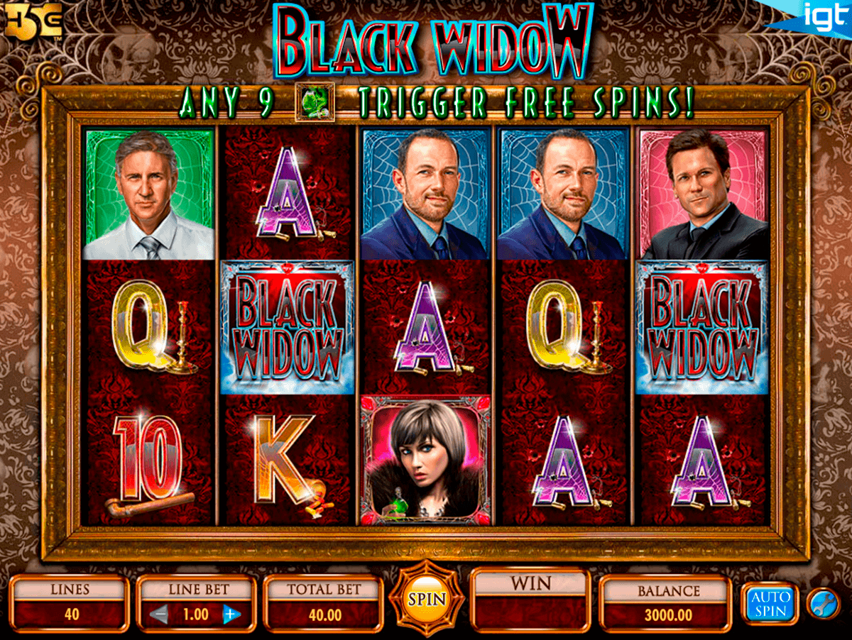 black widow igt free slot