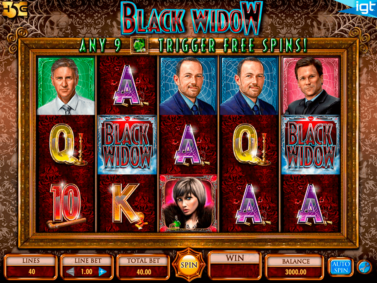 black widow igt free slot 