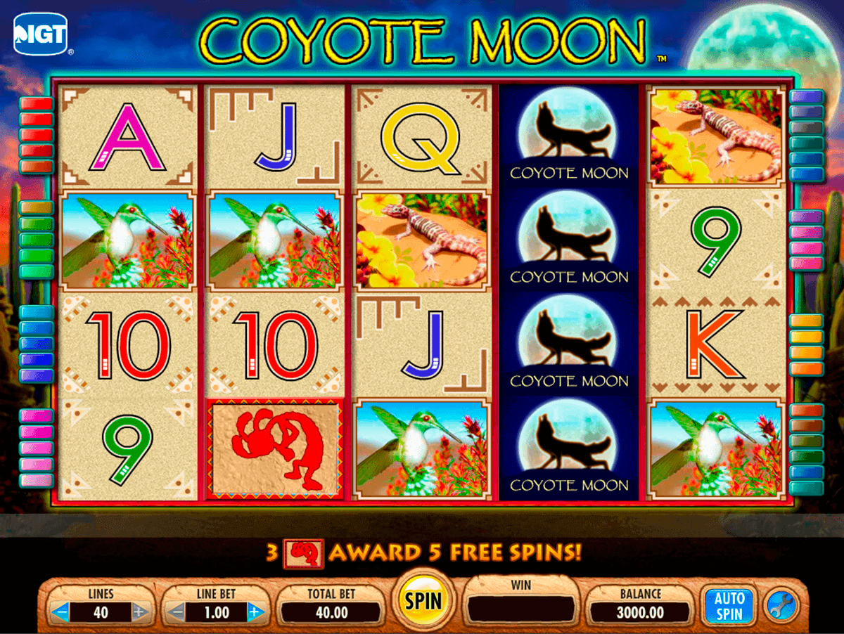 coyote moon igt free slot 