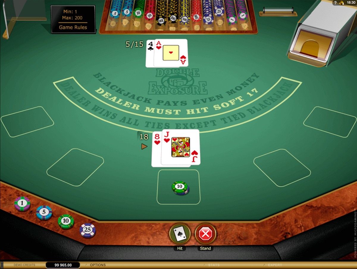 double exposure blackjack gold microgaming free 