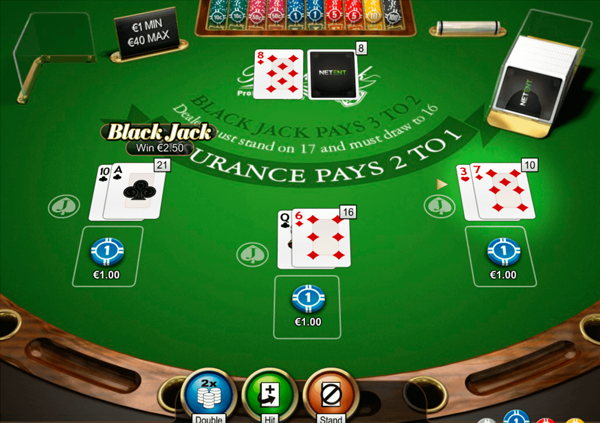 double xposure blackjack professional series netent free 