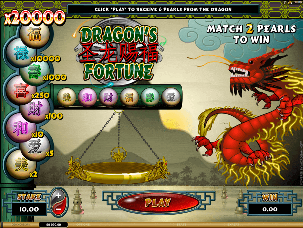 dragons fortune microgaming scratch cards 