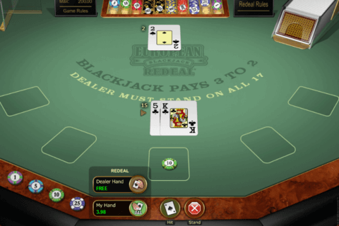 european blackjack redeal microgaming