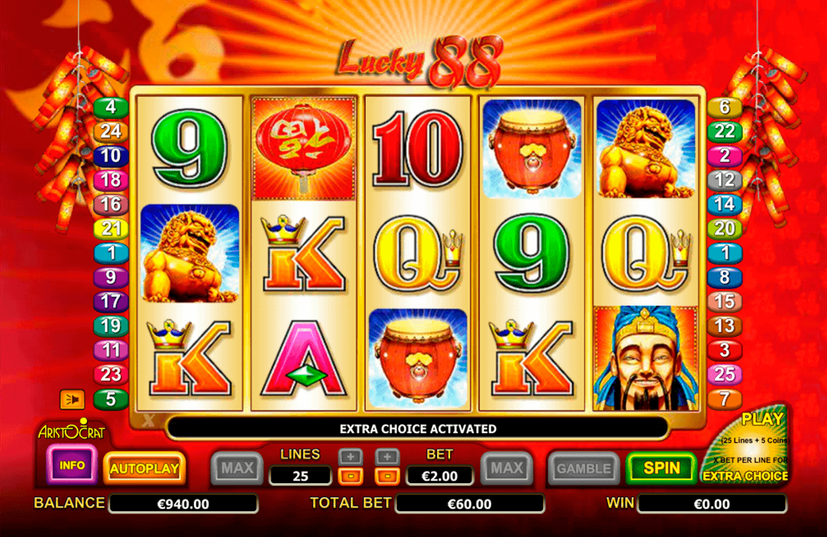 lucky 88 aristocrat free slot 