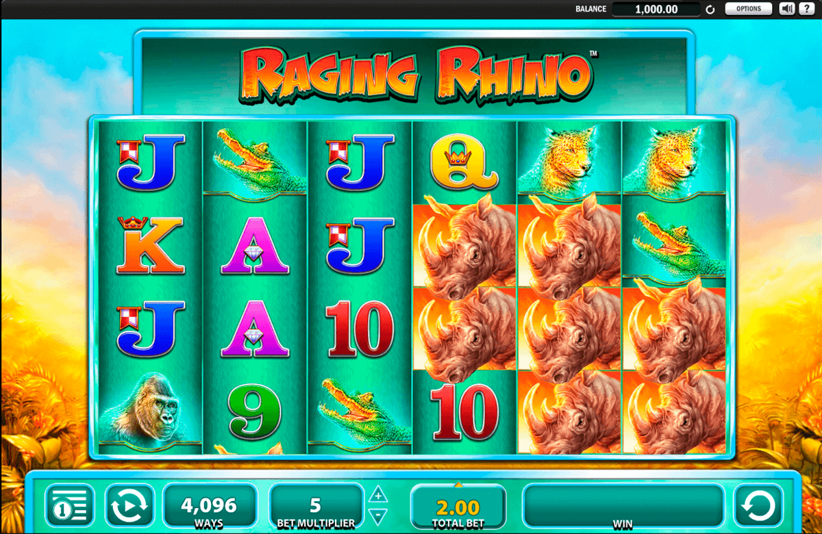 raging rhino wms free slot