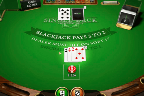 single deck blackjack netent free