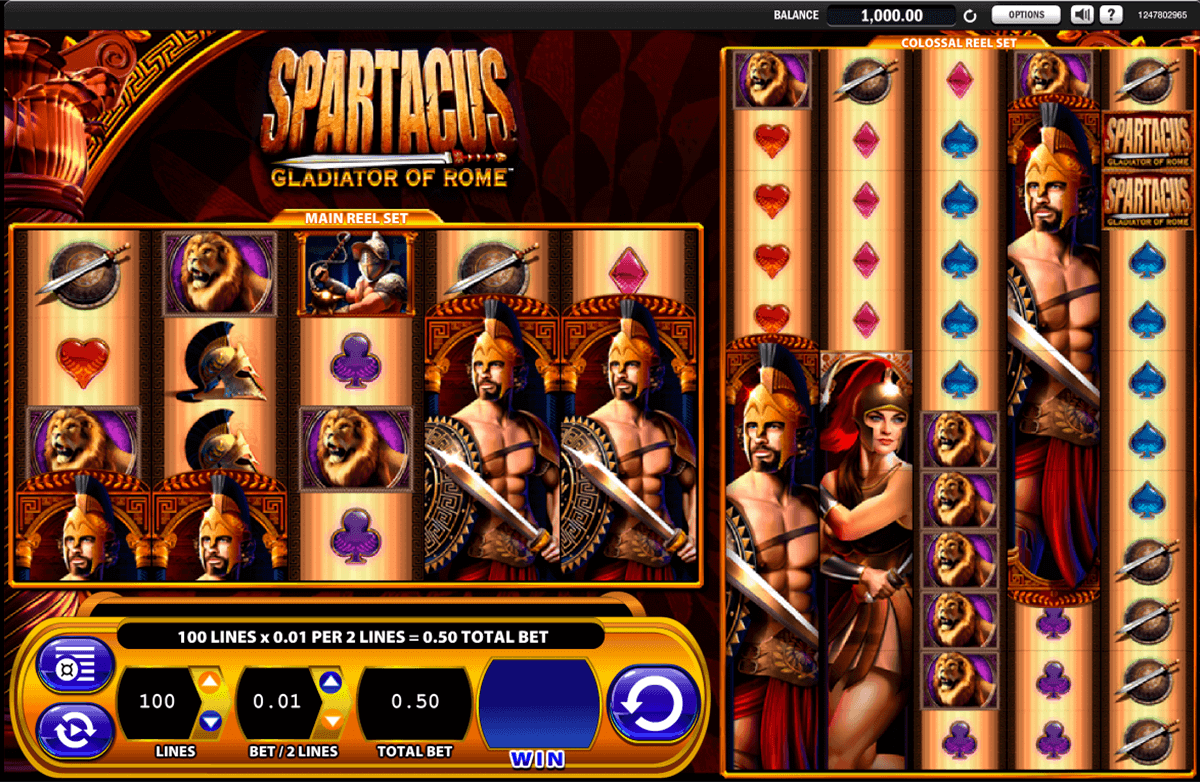 spartacus wms free slot 