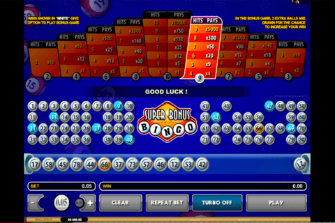 super bonus bingo microgaming
