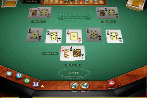 triple pocket holdem poker microgaming video poker