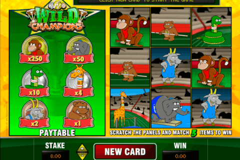 wild champions microgaming scratch cards