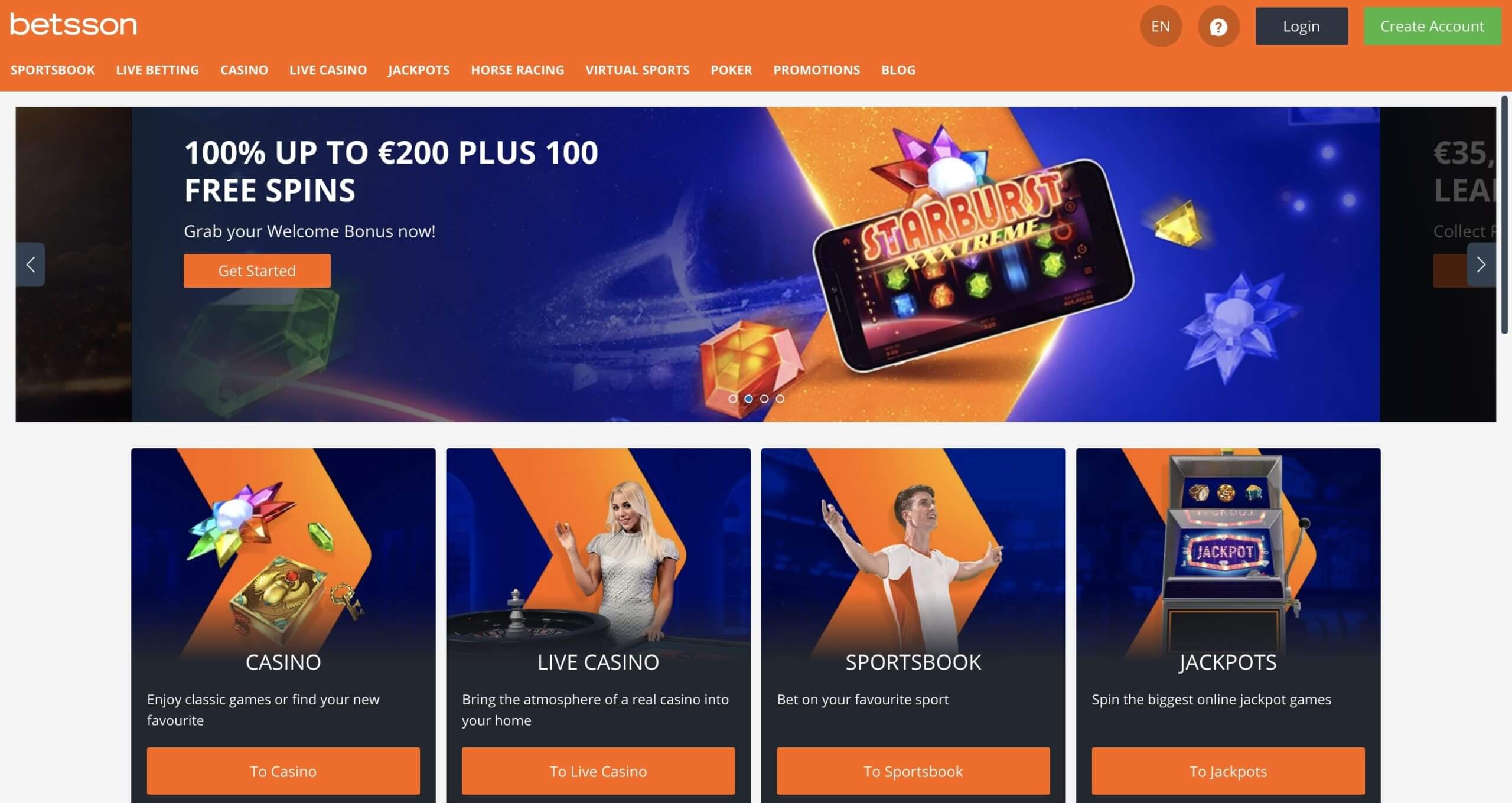 Betsson Casino Review