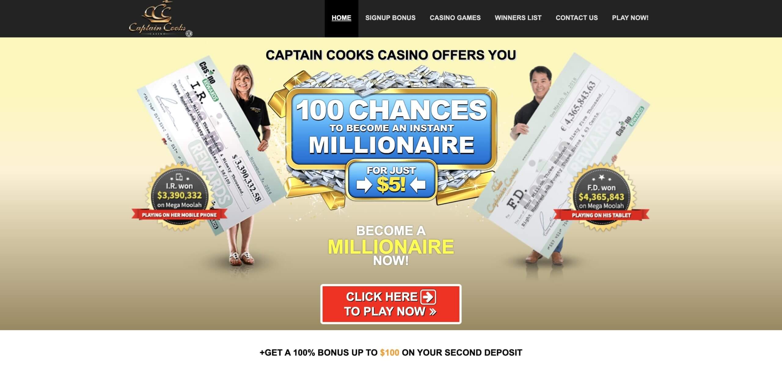 Captain Cooks Casino Review