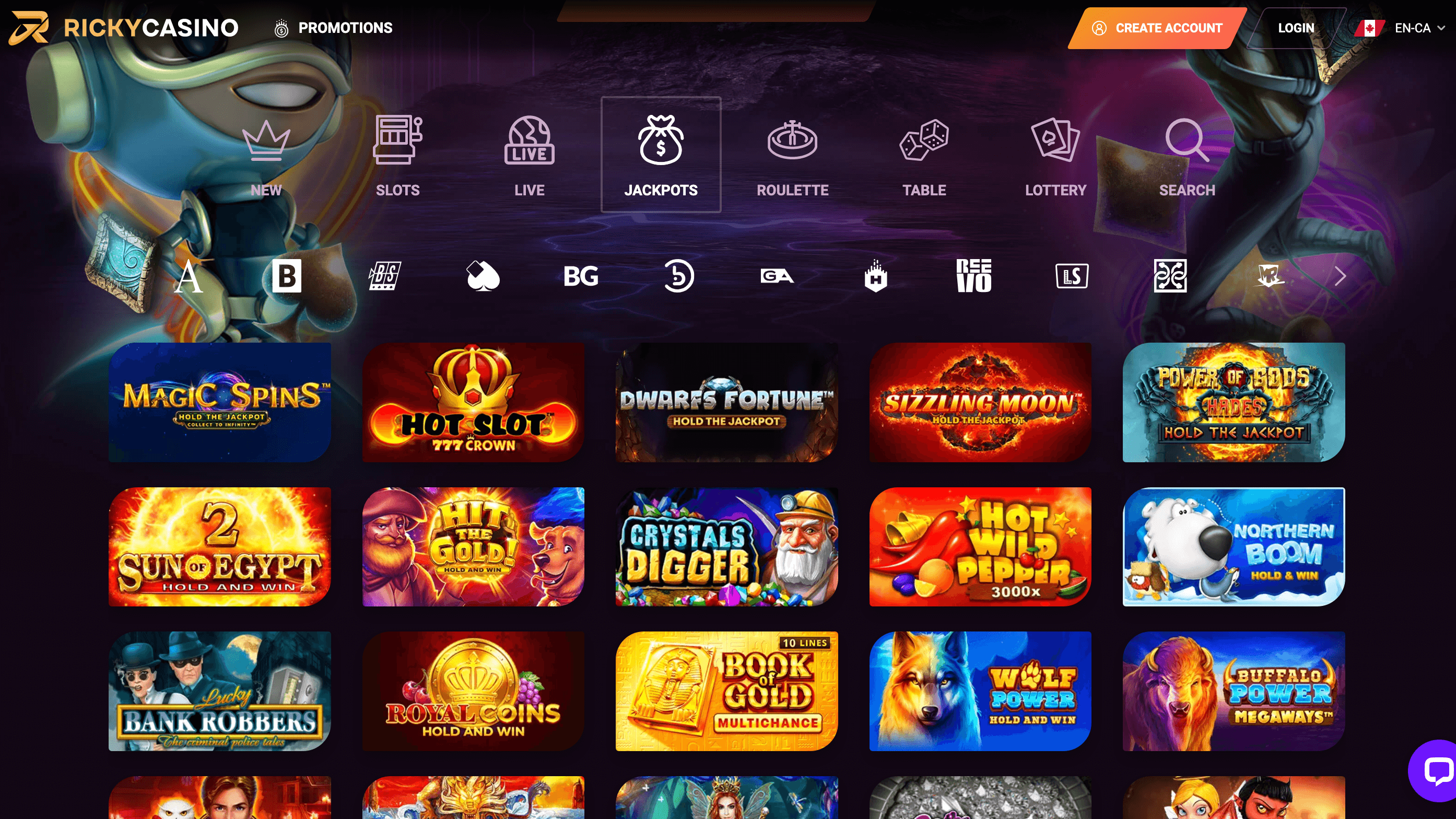 RickyCasino Online Games Review