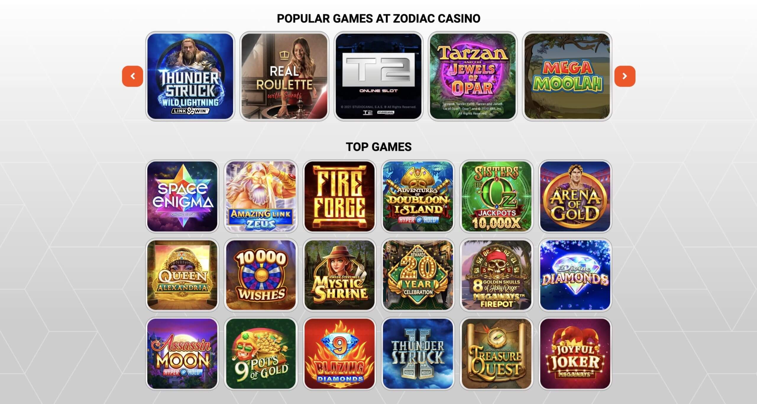 Zodiac Casino Review